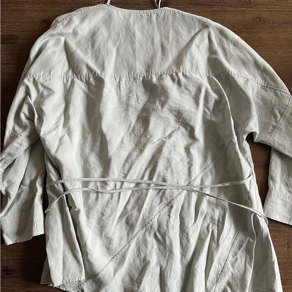 Cos Wrap Top Light Mint Size 6 - Picture 4 of 5
